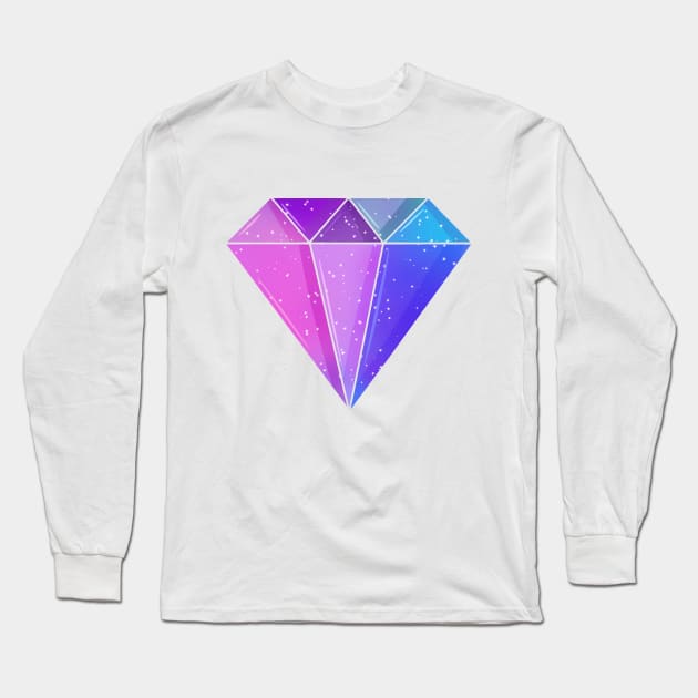 Galactic Diamond Long Sleeve T-Shirt by ShinyBat